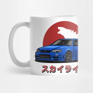 Skyline GTR R-34 (Blue) Mug